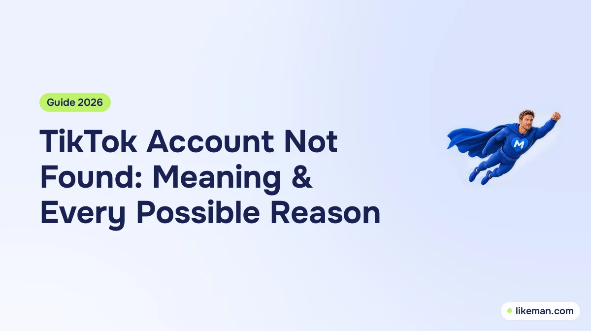 TikTok Account Not Found: Meaning & Every Possible Reason