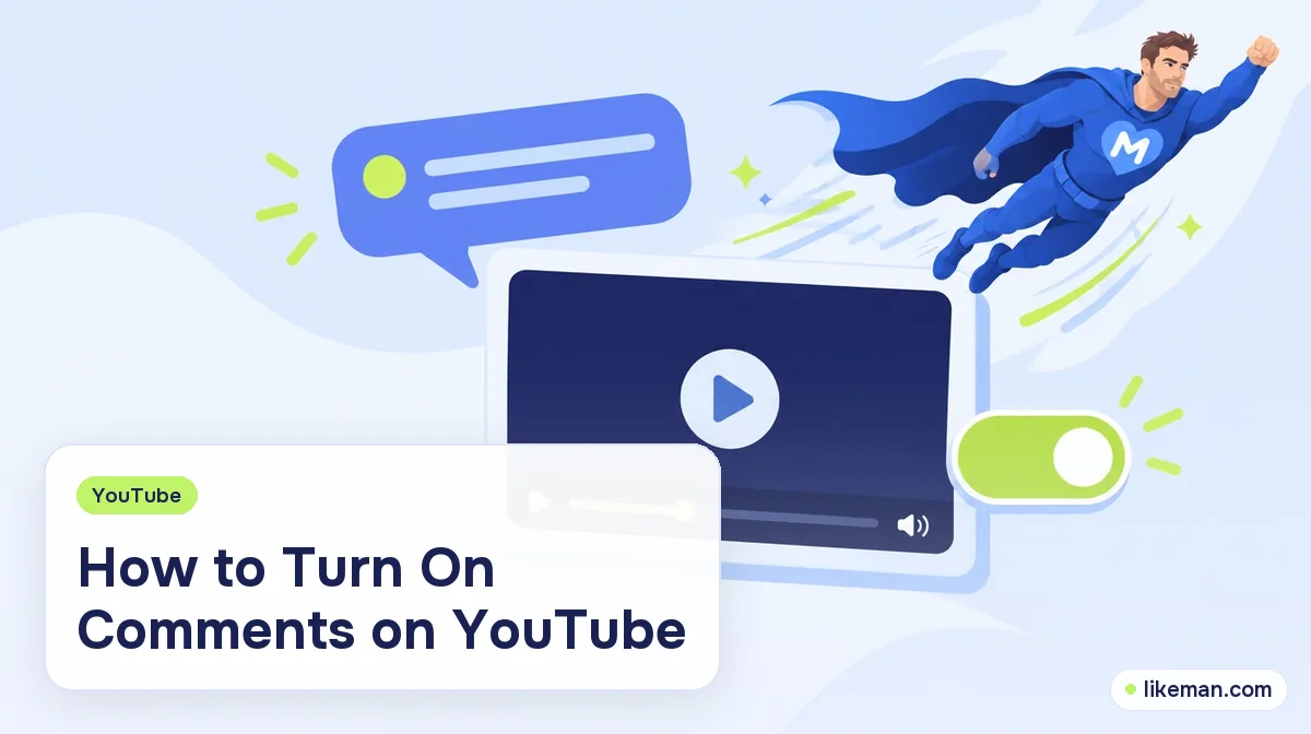 Turning On Comments on YouTube: Videos, Channel and Shorts