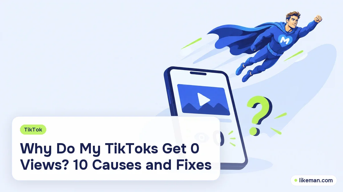 Why Do My TikToks Get 0 Views? 10 Causes and What to Do